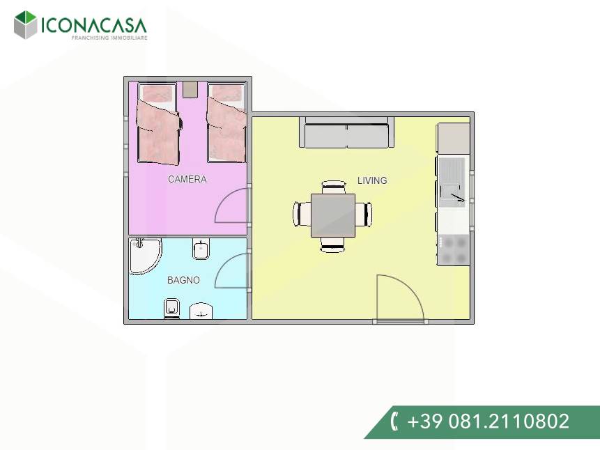 2 rooms Building in Naples, Italy No. 28328