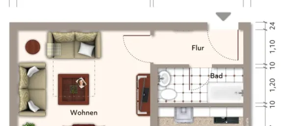 1 غرف نوم شقة في Cologne, Germany رقم 161983 12