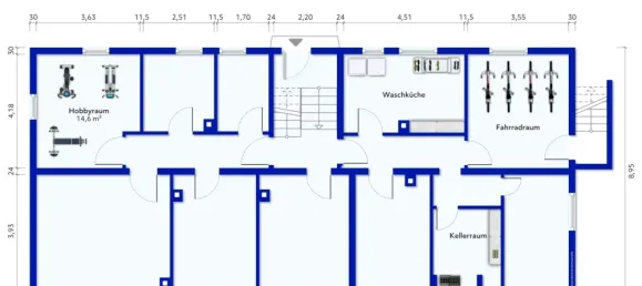 Квартира с 2 спальнями в Восточный Альб, Германия № 88436 37