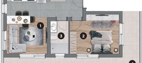 Apartment 1+1 in Aksu, Turkey No. 32928 12