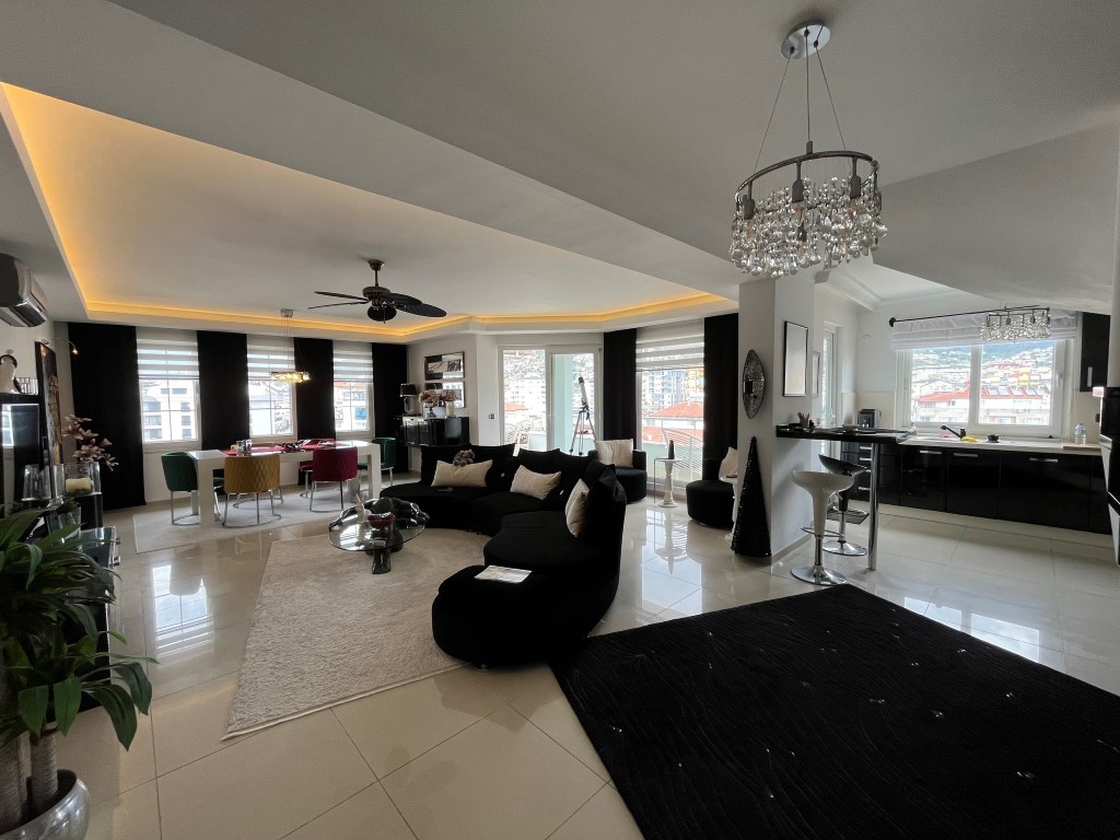 Пентхаус с 4 комнатами в Аланья, Турция № 41854