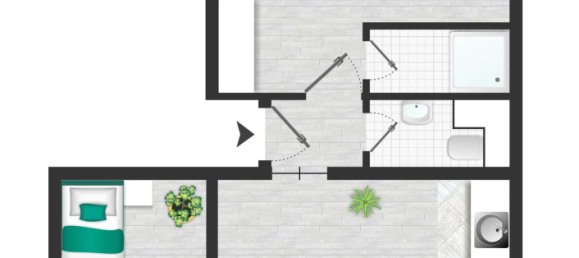 Квартира с 2 спальнями в Митте, Германия № 112911 3