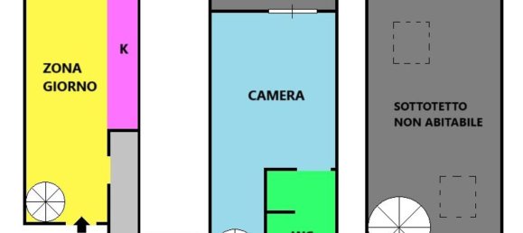 2غرفة شقة في Locate di Triulzi, Italy رقم 20912 2