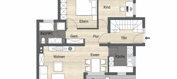 Apartamento de 3 divisões em Esslingen, Germany N.º 340037 2