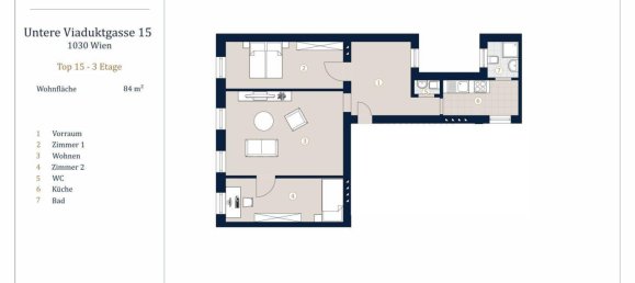 3 rooms Apartment in Vienna, Austria No. 253092 10