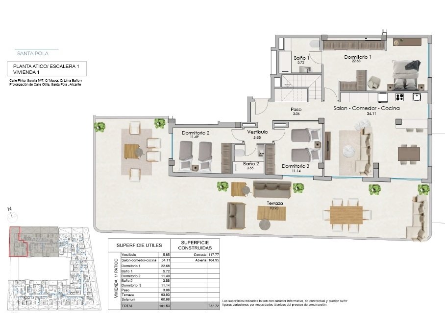 3 bedrooms Apartment in Santa Pola, Spain No. 285599