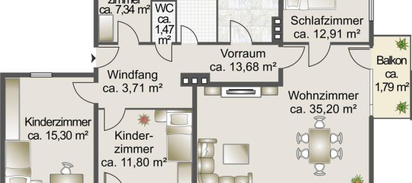 4 rooms Apartment in Ferlach, Austria No. 224536 3