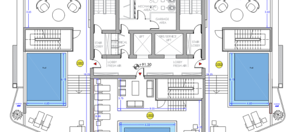 Квартира с 4 спальнями в Гермасойя, Кипр № 7805 8