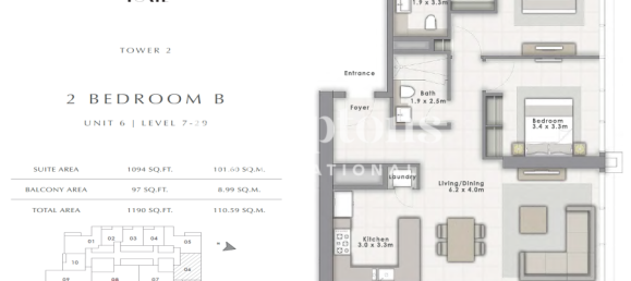 2 Schlafzimmer Wohnung in Downtown Dubai (Downtown Burj Dubai), UAE, Nr. 193843 5