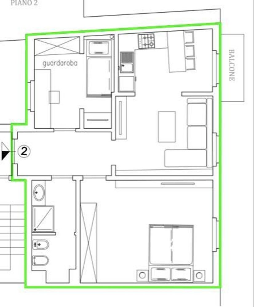 Apartamento de 3 habitaciónes en Florence, Italy No. 181802