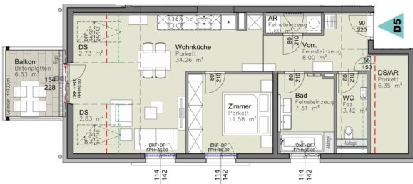 2-Zimmer Wohnung in Favoriten, Austria, Nr. 40046 16
