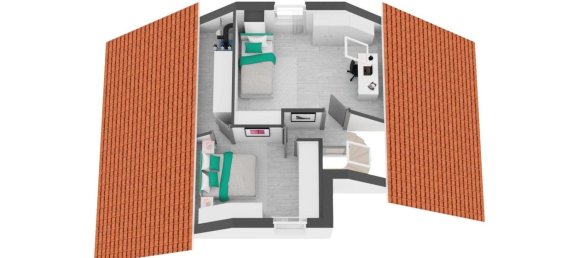 2 Schlafzimmer Doppelhaus in Münster, Germany, Nr. 318193 11