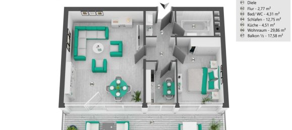 1 bedroom Apartment in Starnberg, Germany No. 368815 27