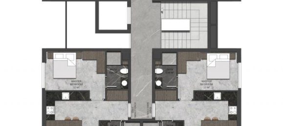 Пентхаус с 2 комнатами в Кестель, Турция № 9704 22