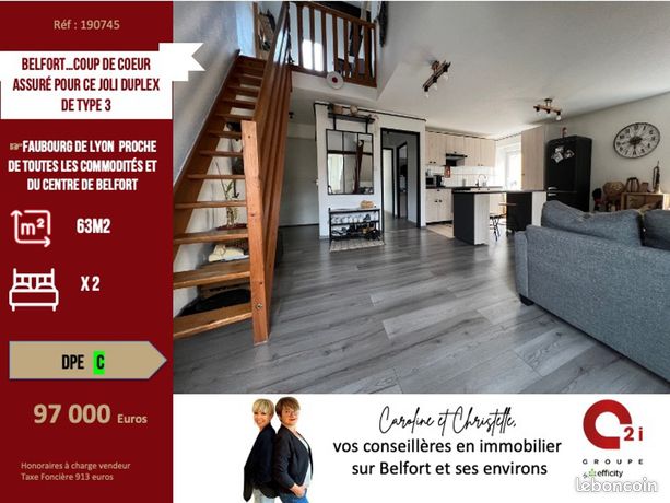 Dúplex de 2 dormitorios en Belfort, France No. 304207