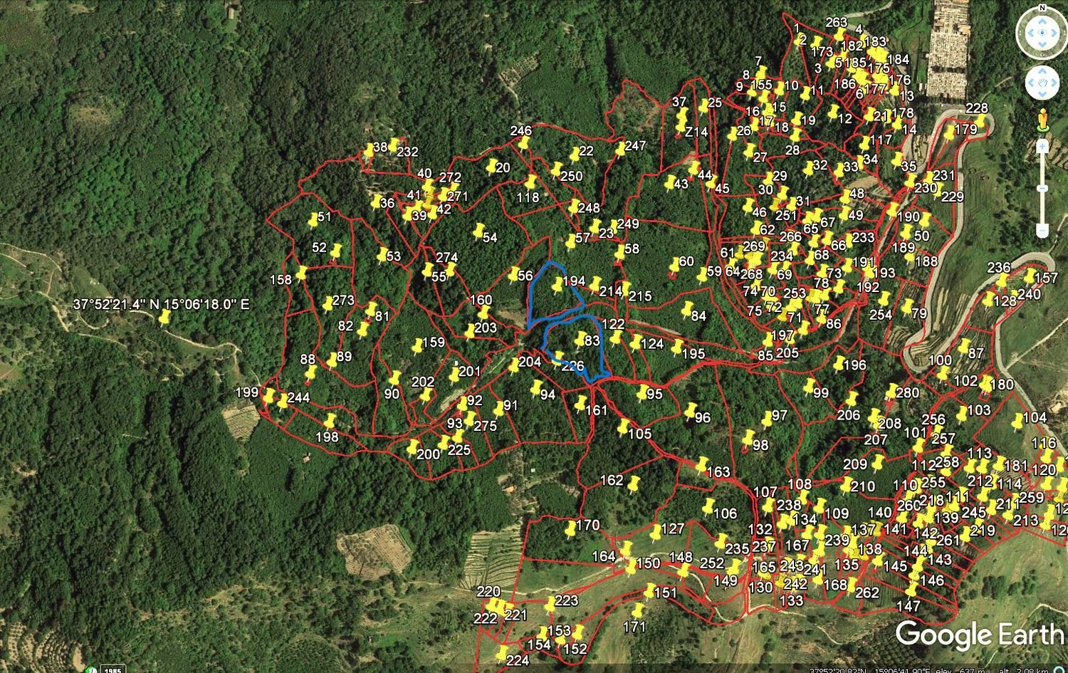 Terreno en Castiglione di Sicilia, Italy 10180 m² No. 255440