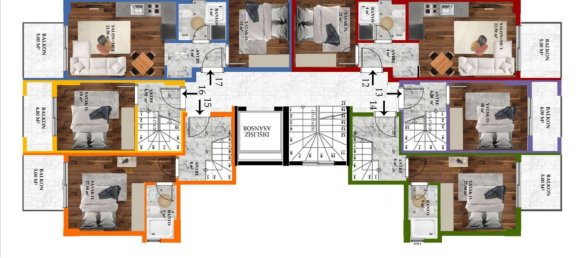 Penthouse 2+1 in Gazipasa, Turkey, Nr. 22812 7