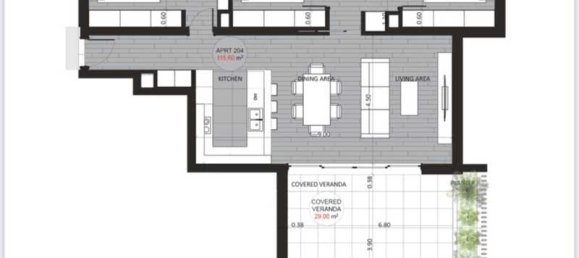 3 Schlafzimmer Wohnung in Germasogeia, Cyprus, Nr. 74878 3