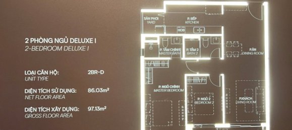 Apartamento com 2 quartos em condomínio em Thu Dau Mot, Vietnam N.º 19759 12