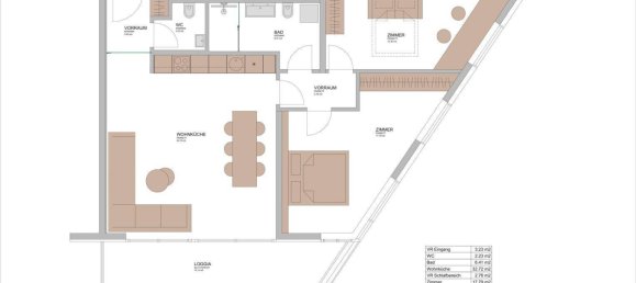 Квартира с 3 комнатами в Вена, Австрия № 133588 15