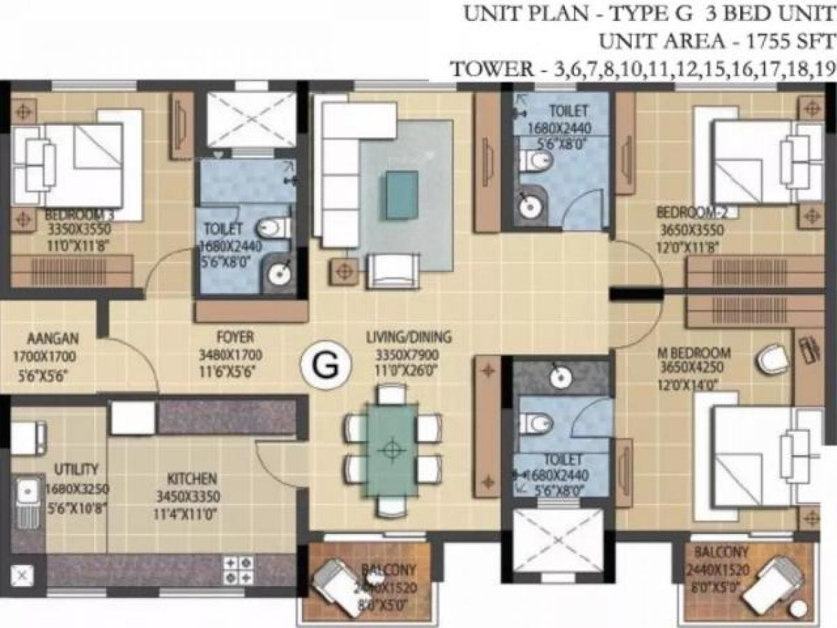 Casa de 3 dormitorios en Bangalore, India No. 53188