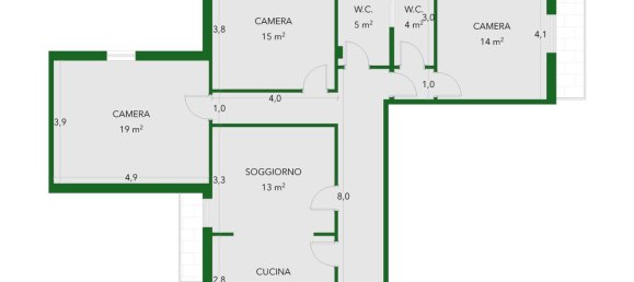 5غرفة شقة في Bologna, Italy رقم 18433 33