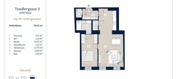 2 rooms Apartment in Margareten, Austria No. 183415 7