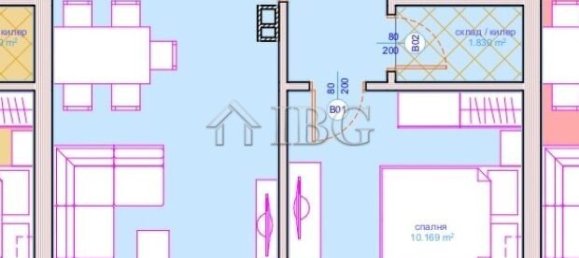 2 chambres Appartement à Burgas, Bulgaria No. 1079 15