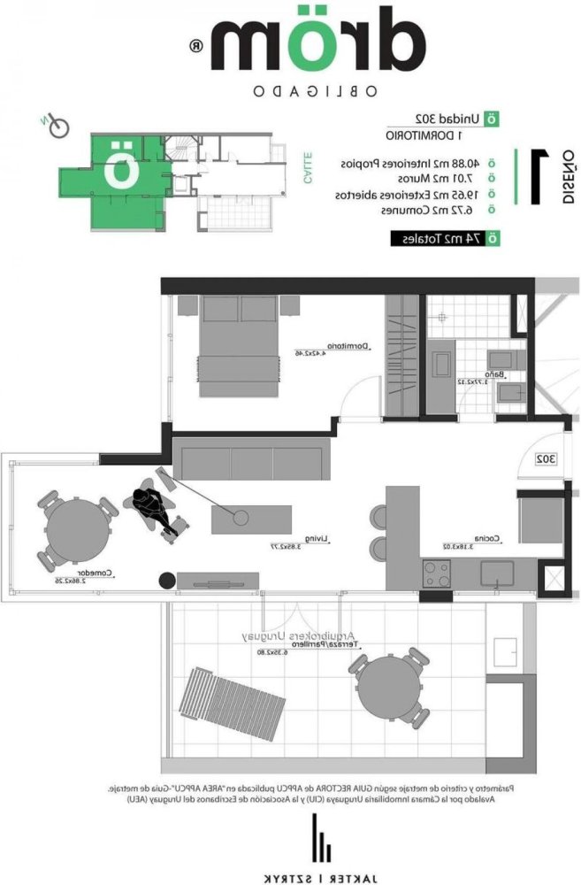 Studio à Montevideo, Uruguay No. 3179