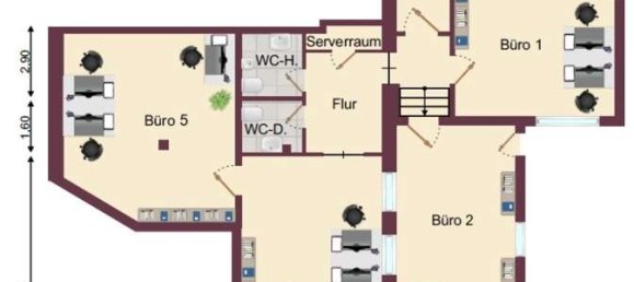  مكتب في Bielefeld, Germany 190متر مربع رقم 316079 8