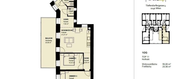 3غرفة شقة في Penzing, Austria رقم 243931 14