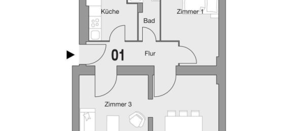 Apartamento de 3 habitaciónes en Neukolln, Germany No. 116084 2
