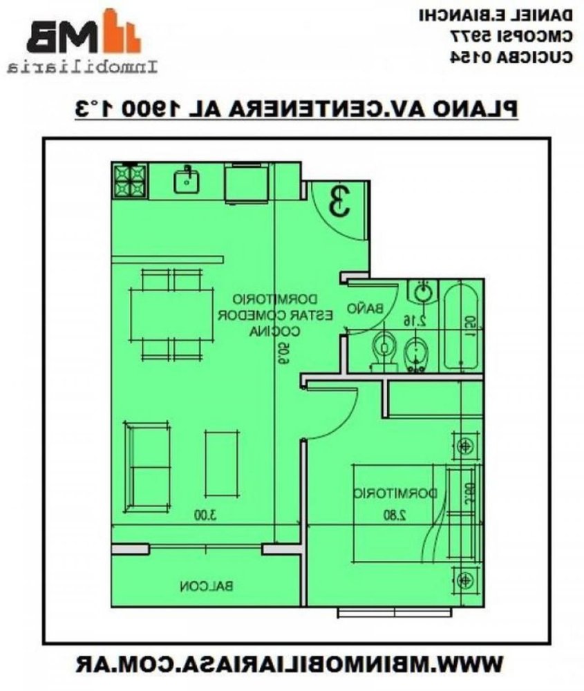 Studio in Buenos Aires, Argentina No. 91398