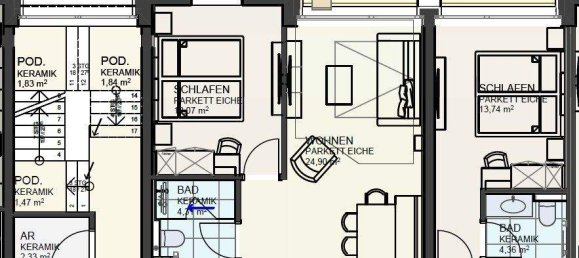 Квартира с 3 комнатами в Капрун, Австрия № 34493 3