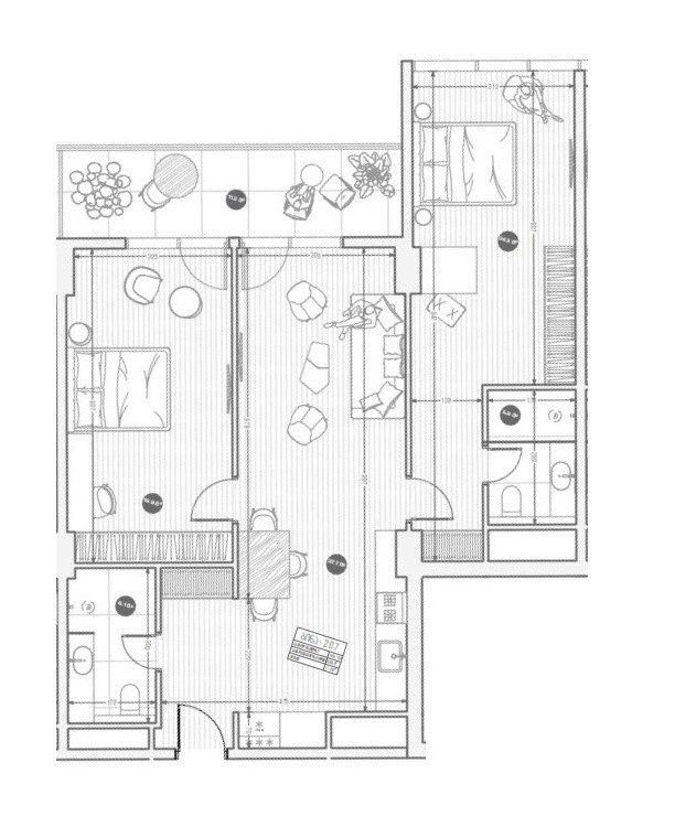 2 Schlafzimmer Wohnung in Tiflis, Georgia, Nr. 1374