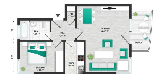 Apartamento de 2 divisões em Dresden, Germany N.º 314335 10