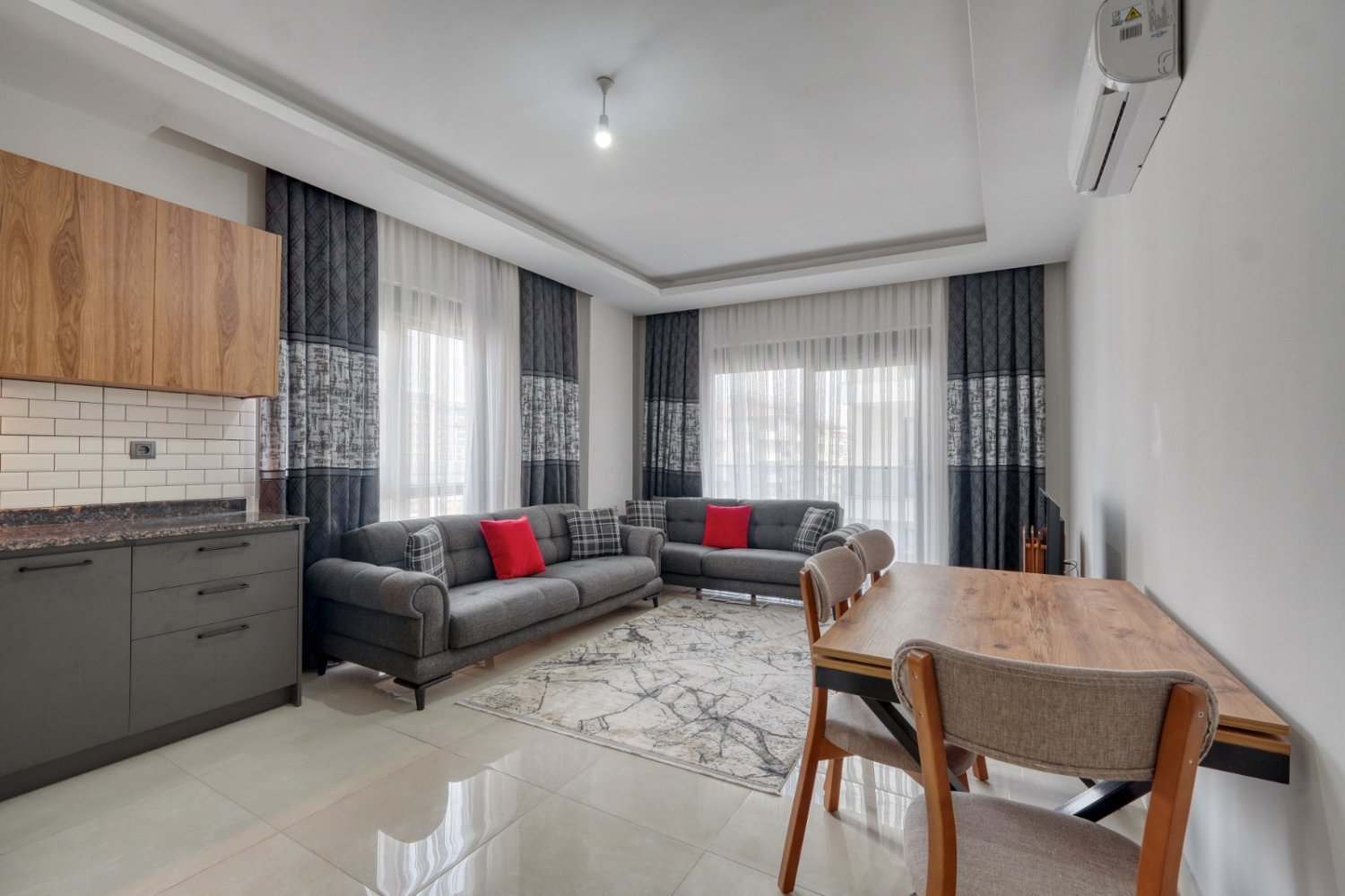 2غرفة شقة في Mahmutlar, Turkey رقم 43378