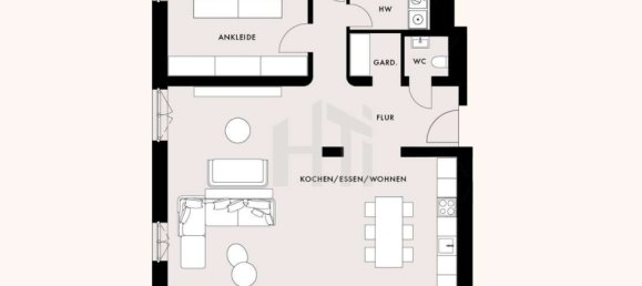 Квартира с 2 спальнями в Веттерау, Германия № 240300 22