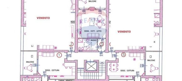 1 غرف نوم بانتهاوس في Senago, Italy رقم 75127 20