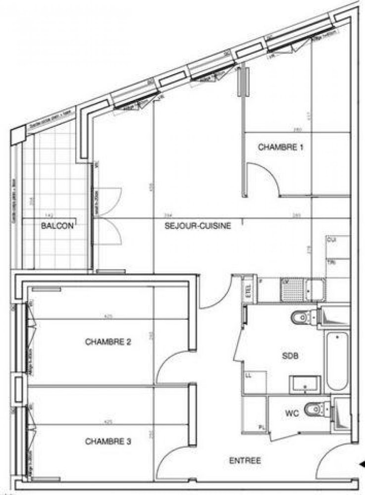 Apartamento T3 em Bobigny, France N.º 26556