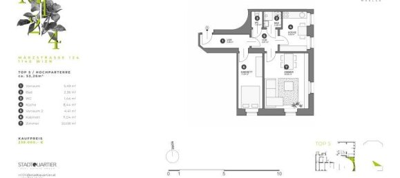 2 rooms Apartment in Penzing, Austria No. 241766 15