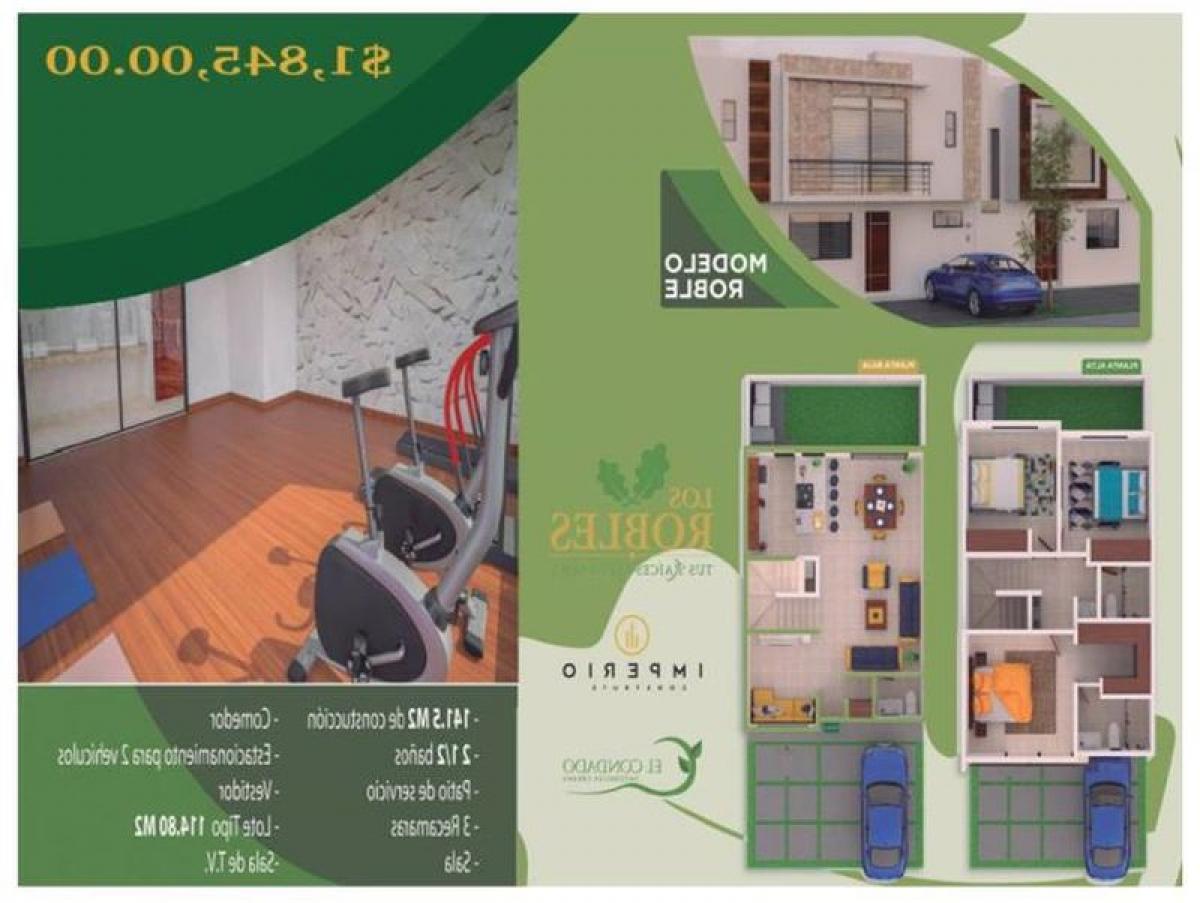 Дом с 3 спальнями в Керетаро, Мексика № 150241