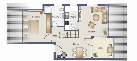 Apartamento de 2 habitaciónes en Baden-Wurttemberg, Germany No. 15517 16