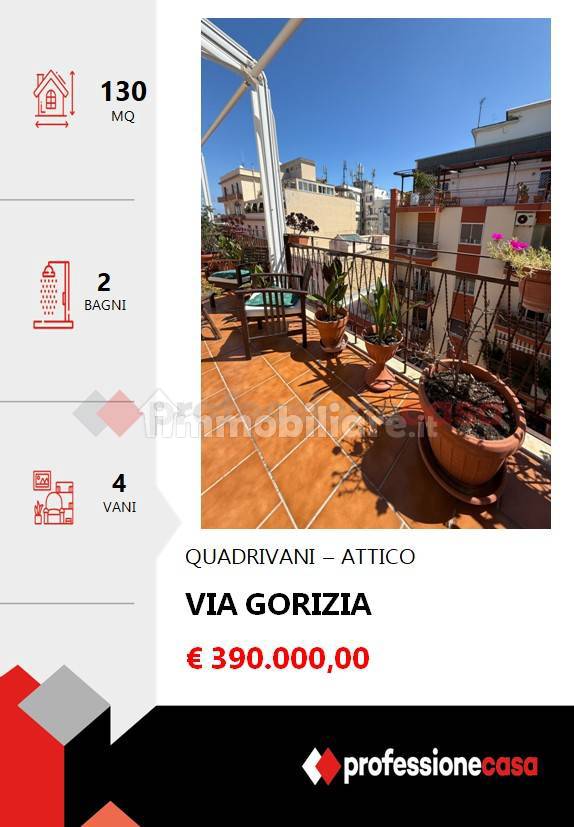 2 chambres Penthouse à Bari, Italy No. 369670