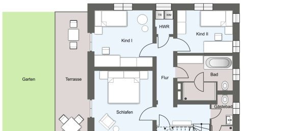Дуплекс с 3 спальнями в Лейпциг, Германия № 90958 9