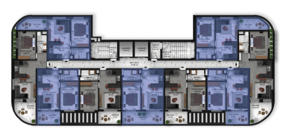 Apartamento 1+1 em Avsallar, Turkey N.º 31246 24