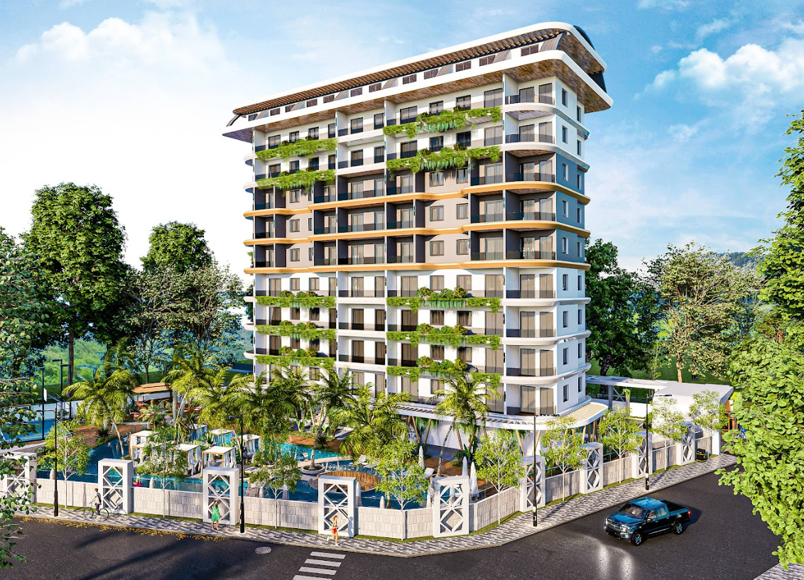 Apartamento 1+1 em Avsallar, Turkey N.º 31246