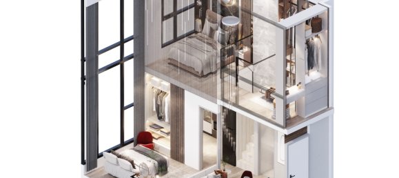 Кондоминиум  с 1 спальней в Бангкок, Таиланд № 12087 4