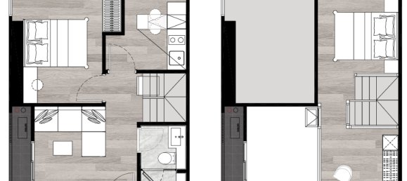 Кондоминиум  с 1 спальней в Бангкок, Таиланд № 12087 5