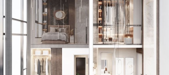 Кондоминиум  с 1 спальней в Бангкок, Таиланд № 12087 3